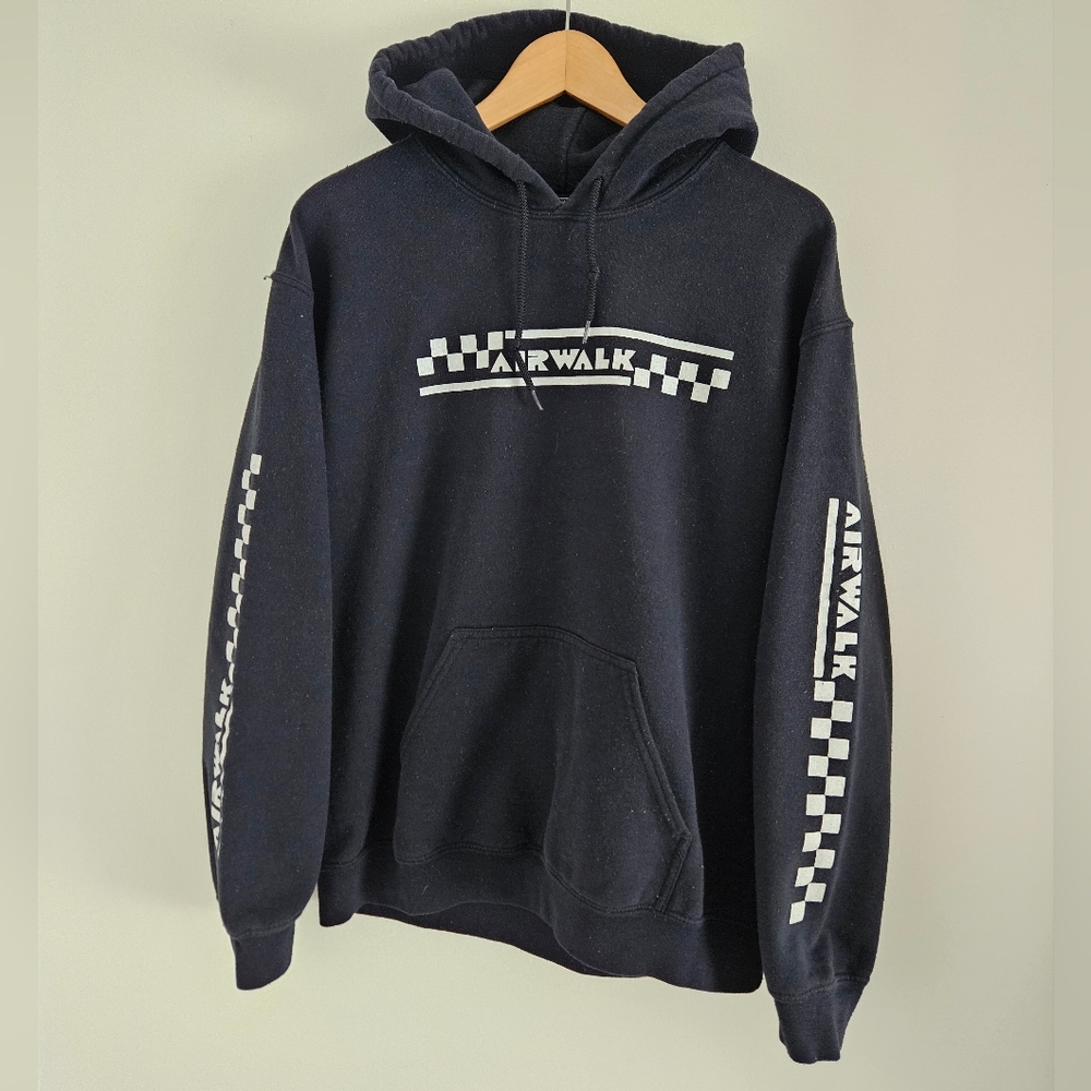 Airwalk Hoodie Mens Medium Long Sleeve Hooded Sweatshirt Skateboard Skate Y2K